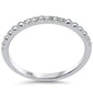 .06ct G SI 14K White Gold  Diamond Ball Ring Size 6.5