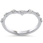 <span>DIAMOND CLOSEOUT! </span>.20ct G SI 14K White Gold Diamond Chevron Ring Size 6.5
