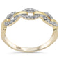 .13ct G SI 14K Yellow Gold Diamond Link Ladies Ring Size 6.5