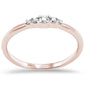 .10ct G SI 14K Rose Gold Diamond Stackable Ladies Band Ring Size 6.5