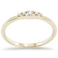 .10ct G SI 14K Yellow Gold Diamond Stackable Ladies Band Ring Size 6.5