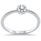 .12ct G SI 14K White Gold Diamond Cluster Flower Ring Size 6.5