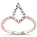.11ct G SI 14K Rose Gold Diamond Ladies Ring Size 6.5