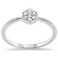 .09ct G SI 14K White Gold Diamond Hexagon Shape Ladies Ring Size 6.5