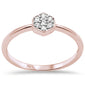 .1ct G SI 14K Rose Gold Diamond Hexagon Shape Ladies Ring Size 6.5