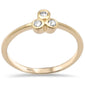 .11ct G SI 14K Yellow Gold Diamond Three Stone Ring Size 6.5