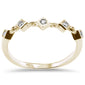 .05ct G SI 14K Yellow Gold Diamond Ladies Band Ring Size 6.5