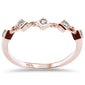 .05ct G SI 14K Rose Gold Diamond Ladies Band Ring Size 6.5
