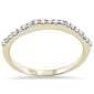 .19ct G SI 14K Yellow Gold Diamond Stackable Band Ring Size 6.5