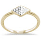 .06ct G SI 14K Yellow Gold Diamond Shaped Ring Size 6.5