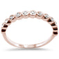 .22ct G SI 14K Rose Gold Diamond Bezel Ring Size 6.5
