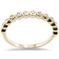 .19ct G SI 14K Yellow Gold Diamond Bezel Ring Size 6.5
