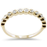 <span>DIAMOND CLOSEOUT! </span>.19ct G SI 14K Yellow Gold Diamond Bezel Ring Size 6.5