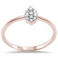 .13ct G SI 14K Rose Gold Marquise Diamond Ladies Ring Size 6.5