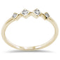 .05ct G SI 14K Yellow Gold Diamond Set Band Ring Size 6.5