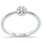.10ct G SI 14K White Gold Diamond Round Shape Ladies Ring Size 6.5