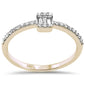 .19ct G SI 14K Yellow Gold Diamond Round & Baguette Ladies Ring Size 6.5