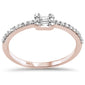 <span>DIAMOND CLOSEOUT! </span>.19ct G SI 14KT Rose Diamond Round & Baguette Ladies Ring Size 6.5