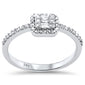 .24ct G SI 14K White Gold  Diamond Round & Baguette Ladies Ring Size 6.5