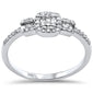 <span>DIAMOND CLOSEOUT! </span>.28ct G SI 14K White Gold Diamond Round & Baguette Ladies Ring Size 6.5