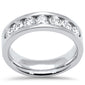 <span style="color:purple">SPECIAL!</span> 1.04ct G SI 14K White Gold Diamond Wedding Band Ring Size 6.5