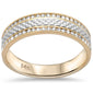 <span style="color:purple">SPECIAL!</span>.32ct G SI 14K Two Tone Gold Engraved Style Men's Diamond Ring Band Size 10