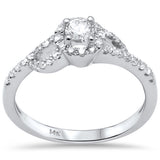 .49ct G SI 14K White Gold Diamond Wrap Around Halo Engagement Ring Set