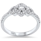 .55ct G SI 14K White Gold Diamond Engagement Ring Size 6.5
