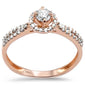 <span style="color:purple">SPECIAL!</span> .36ct G SI 14K Rose Gold Diamond Round Shaped Center Diamond Engagement Ring Size 6.5