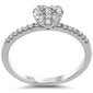 .25ct G SI 14K White Gold Diamond Heart Diamond Ring Band