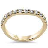 .46ct G SI 14K Yellow Gold Diamond Stackable Ring Band