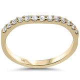 .24ct G SI 14K Yellow Gold Diamond Stackable Ring Band