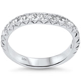 <span>DIAMOND CLOSEOUT! </span>.79ct G SI 14K White Gold Round Diamond Wedding Ring Band Size 6.5