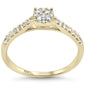 .26ct G SI 10K Yellow Gold Diamond Engagement Ring Band Size 6.5