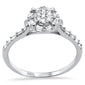 .20ct G SI 14K White Gold Round & Baguette Diamonds Engagement Ring Size 6.5