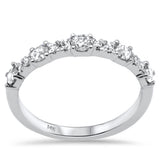 .55ct G SI 14K White Gold Diamond Ring Band Size 6.5