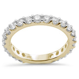 1.19ct G SI 14K Yellow Gold Diamond Anniversary Band Ring Size 6.5