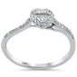 .18ct G SI 14K White Gold Round & Baguette Diamond Engagement Ring Size 6.5