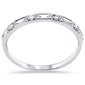 .25ct G SI 14K White Gold Round & Baguette Diamond Band Ring Size 6.5