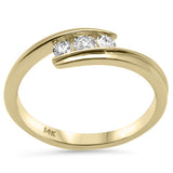 .20ct G SI 14K Yellow Gold Diamond Wrap Around Band Ring Size 6.5