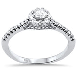 <span style="color:purple">SPECIAL!</span>.50ct G SI 14K White Gold Diamond Engagement Ring Size 6.5