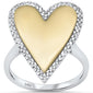 <span style="color:purple">SPECIAL!</span> .21ct G SI 14K Two Tone Gold Diamond Heart Ring Size 6.5
