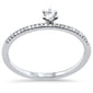 .17ct G SI 14K White Gold Diamond Promise Engagement Band Ring Size 6.5
