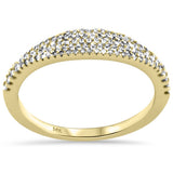 .25ct G SI 14K Yellow Gold Diamond Anniversary Band Ring Size 6.5