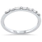 .18ct G SI 14K White Gold Diamond Baguette Band Ring Size 6.5