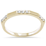.15ct G SI 14K Yellow Gold Diamond Band Ring Size 6.5