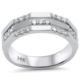 .34ct G SI 14K White Gold Diamond Band Ring Size 6.5