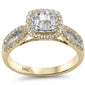 <span style="color:purple">SPECIAL!</span> .54ct G SI 14K Yellow Gold Diamond Round & Baguette Engagment Ring Size 6.5