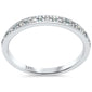 .22ct G SI 14K White Gold Diamond Aquamarine Gemstone Band Ring Size 6.5