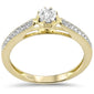 .16ct G SI 10K Yellow Gold Diamond Miracle Illusion Setting Engagement Ring Size 6.5